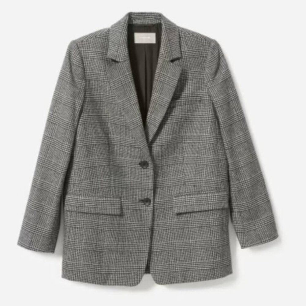 EVERLANE The Oversized plaid blazer